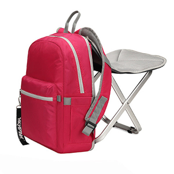 Folding Stool Bag and Sports Backpack Combo
