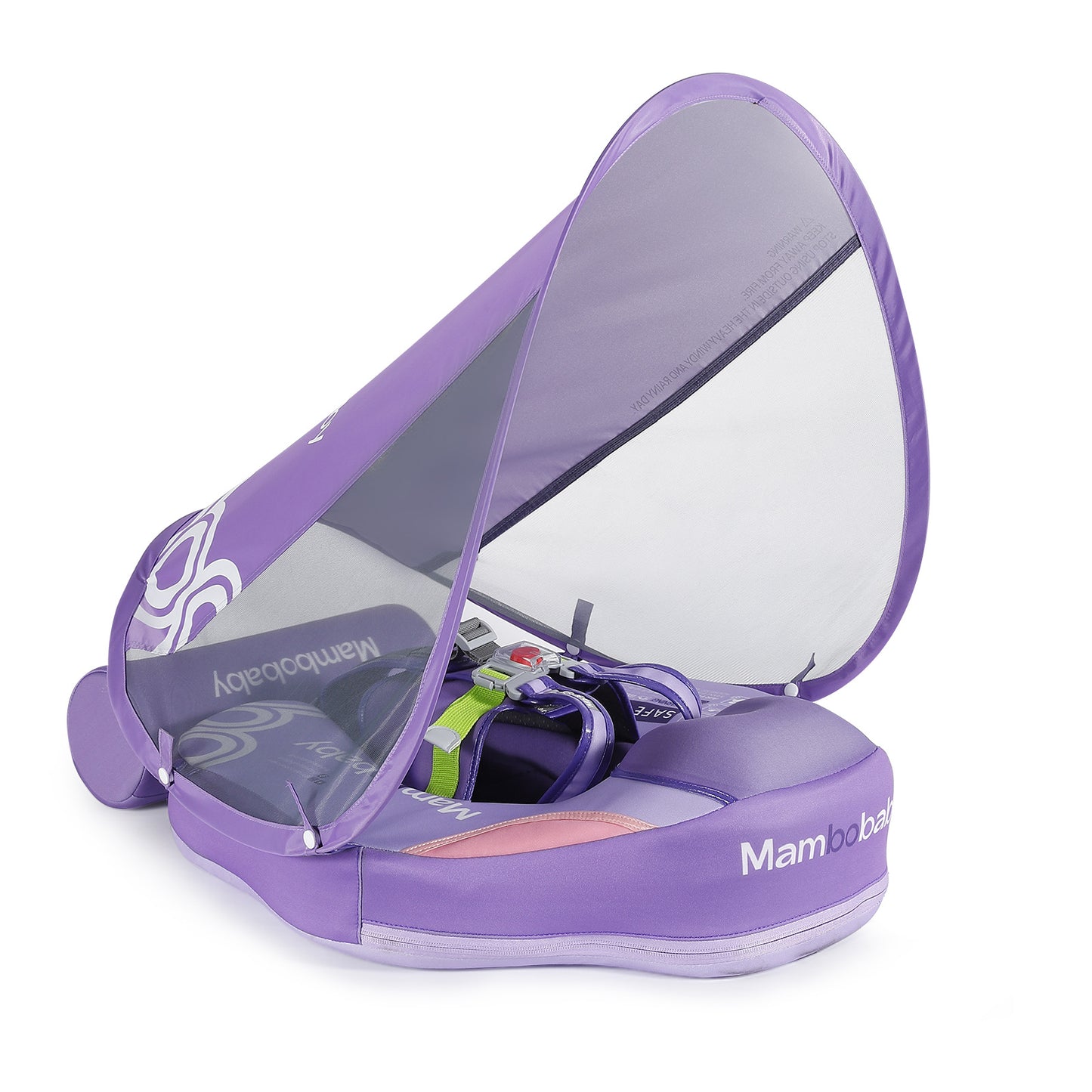 Mambobaby Inflatable Baby Swim Float with Canopy