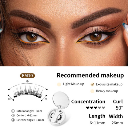 Magnetic False Eyelashes with Storage Box