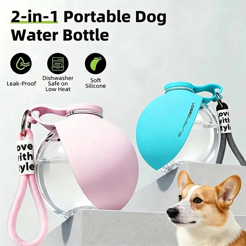 Plastic Dogs Cat Drinking Bottle