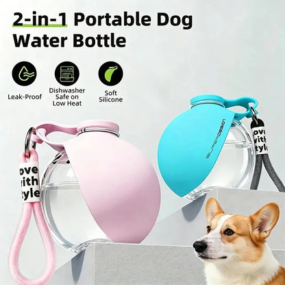Plastic Dogs Cat Drinking Bottle