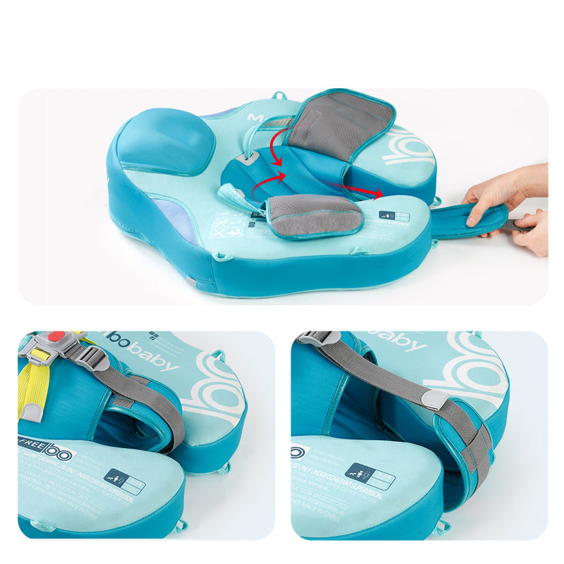 Mambobaby Inflatable Baby Swim Float with Canopy