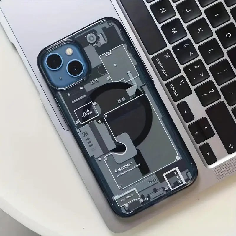 Transparent Acrylic Magnetic Phone Case for iPhone