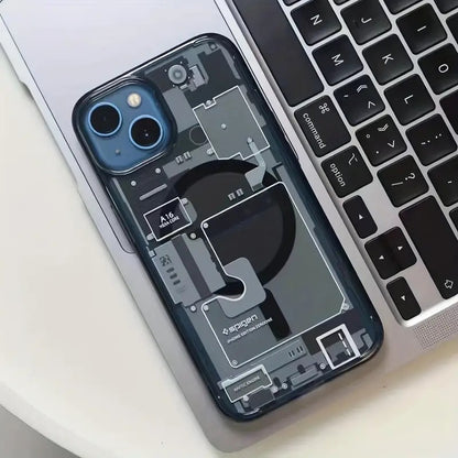 Transparent Acrylic Magnetic Phone Case for iPhone