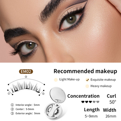Magnetic False Eyelashes with Storage Box