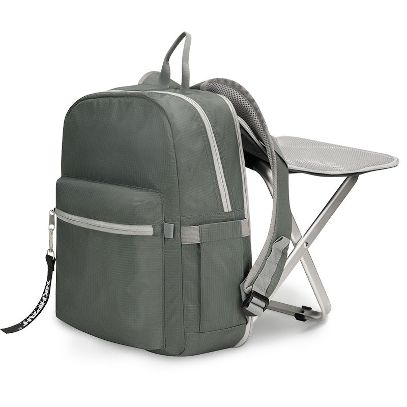 Folding Stool Bag and Sports Backpack Combo